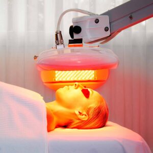 Dermalux Triwave red led light therapy session