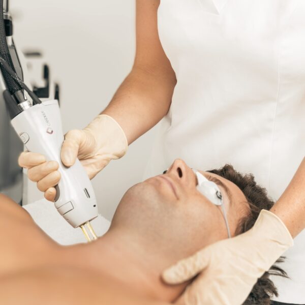 Laser hair removal man candela