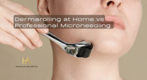 Dermarolling at Home vs Professional Microneedling