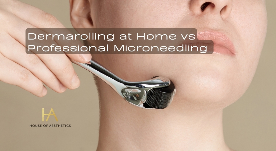 Dermarolling at Home vs Professional Microneedling