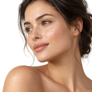 Woman with radiant, even-toned skin